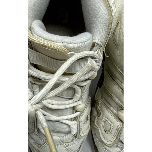 Nike Air More Uptempo GS Coconut Milk Team Gold Sneakers 7Y Women 8.5 DX1939-100 - Picture 10 of 10